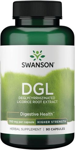Swanson High Potency DGL (عرق السوس) - المكملات العشبية التي تعزز صحة الجهاز الهضمي ودعم الجهاز الهضمي - المعدة الطبيعية مصنوعة من خلاصة جذر عرق السوس - (90 كبسولة ، 750 ملغ لكل منهما) in Saudi Arabia