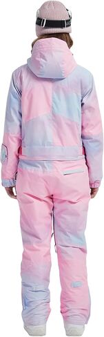 Womens One Piece Ski Suit Colorful Snowboard Snowsuits Jumpsuits Waterproof Hooded Warm Jackets Winter Outdoor in Saudi Arabia