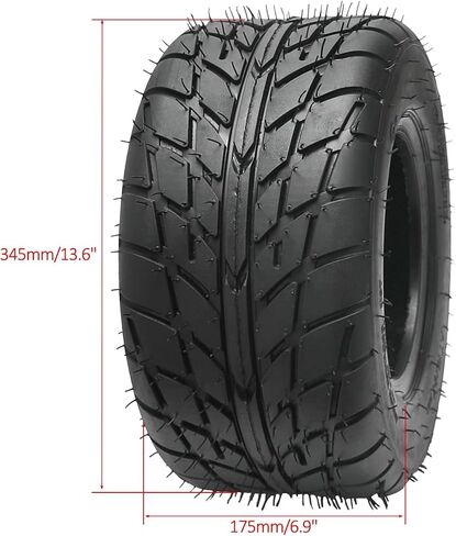 2 عبوة 16 × 8-7 إطارات ATV لا أنبوكية 16x8x7 4-ply إطارات الشاقة والإطارات على الطرق الوعرة 16x8.00-7 الإطارات الشوارع لـ GO kart utv Quad Scooter Scooter tricycle trailer in Saudi Arabia