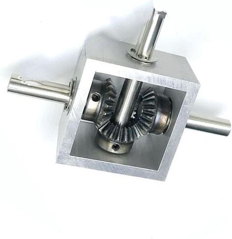 Miter Transmission 1 PCS 1.25M 20 Teath Bevel Gear Gear Box 10mm Rease Reserbox 1: 1 1 in 2 Out out Rise Gear Boxutator 90 درجة مطلقة تروس ميكانيكية (ب) in Saudi Arabia