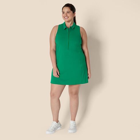Amazon Essentials Women's Active Formflex Buttery Soft Polo Tennis Dress with Built-in Bra & Shorts in Saudi Arabia