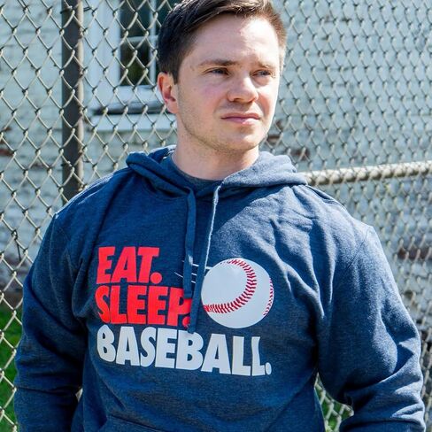 ChalkTalkSPORTS Baseball Standard Sweatshirt | Eat Sleep Baseball | Youth and Adult Sizes in Saudi Arabia