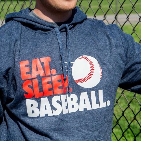 ChalkTalkSPORTS Baseball Standard Sweatshirt | Eat Sleep Baseball | Youth and Adult Sizes in Saudi Arabia
