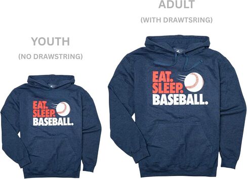 ChalkTalkSPORTS Baseball Standard Sweatshirt | Eat Sleep Baseball | Youth and Adult Sizes in Saudi Arabia