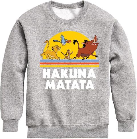 Disney The Lion King - Hakuna Matata - Sunshine - Toddler & Youth Crewneck Fleece Sweatshirt in Saudi Arabia