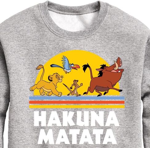 Disney The Lion King - Hakuna Matata - Sunshine - Toddler & Youth Crewneck Fleece Sweatshirt in Saudi Arabia