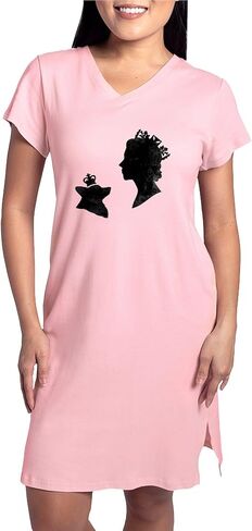 CafePress Queen And Corgi Women's Nightshirt, Soft Long Pajama Shirt, Cotton PJs/Pyjamas in Saudi Arabia