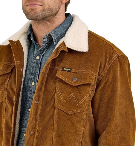 Wrangler Men's Monks Robe Sherpa Corduroy Jacket in Saudi Arabia