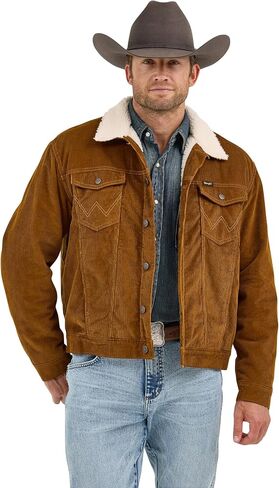 Wrangler Men's Monks Robe Sherpa Corduroy Jacket in Saudi Arabia