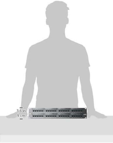 Leviton 69586-U12 eXtreme Cat 6+ لوحة توصيل مسطحة بنمط 110، 1RU، 12 منفذ، صورة in Saudi Arabia