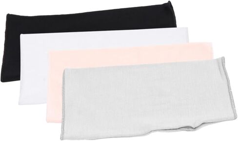 LIFKOME 4pair Sun Gloves for Women -ultraviolet Fingerless Mittens Short Style Black White Gray Skin Tone for Outdoor Sports and Activities in Saudi Arabia