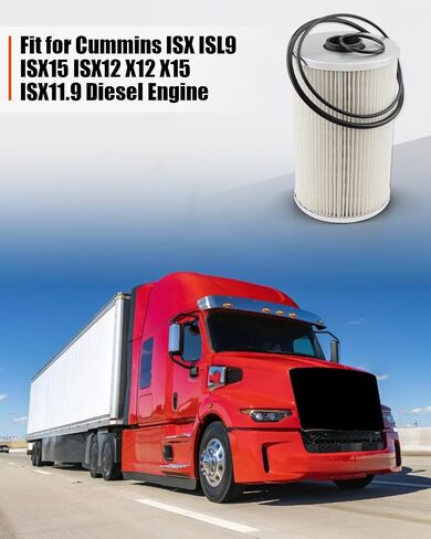 2PCS L9765FXL FS19765 FUEL FILTER FIT FOR CUMMINS ISX ISL9 ISX15 ISX12 X12 X15 ISX11.9 محرك ديزل ، استبدل L9763FXL PF9814 FS19764 21737499 33763 P550851 PF7930 FS19763 PF7928 in Saudi Arabia