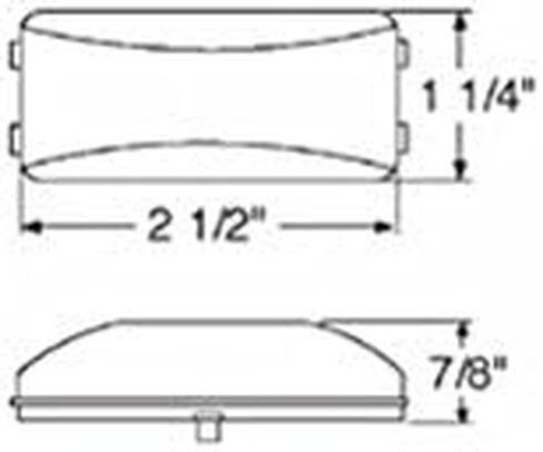 CTW RED 3 LED 2.5 "Truck RV Sight Side Marker Light/Grommet Mount in Saudi Arabia