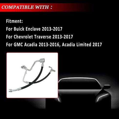 22914086 A/C تبرج المبردات وشرط مجموعة خرطوم AC لبيك جيب ، لشيفروليه ترافيرس ، ل GMC Acadia & Acadia Limited ، 2013-2017 ، يحل محل 4813068 23362334 84121190 in Kuwait