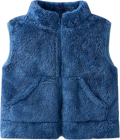 Aiwuhe Toddler Boys Girls Fleece Vest Kids Polar Fleece Zipper Stack in Saudi Arabia
