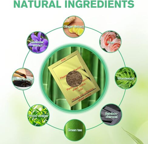 منصات القدم Maguja 100pcs منصات القدم لرعاية قدم الزنجبيل مع مكونات طبيعية خل الخيزران ومسحوق الزنجبيل in Kuwait