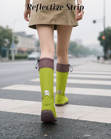 Waterproof Rain Shoe Covers Anti-Slip and Wear-Resistant Portable Stylish Rain Boots for Adult Durable Rain Gear in Saudi Arabia