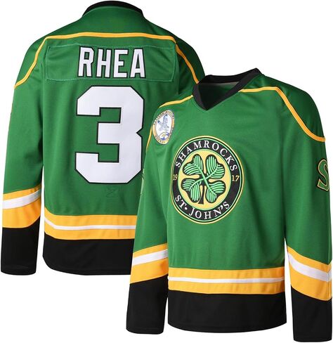 رجال روس The Boss #3 Rhea Hockey Jersey St John's Shamrocks Ice Hockey Dorts مع تصحيح EMHL in Kuwait