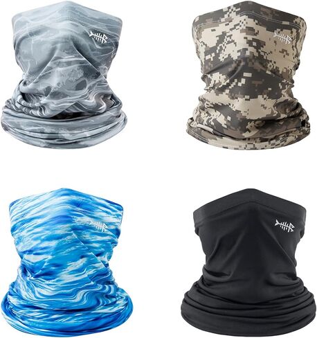 Bassdash 4 Pack Upf 50+ UV Protection Neck Gaiter Sun Protecor in Kuwait