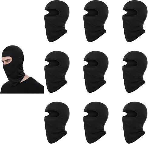 BalaClava Ski Mask Bulk 10pcs دراجة نارية UV واقي من الوشاح الوجه الكامل غلاف التبريد عنق البرودة للرجال نساء in Kuwait
