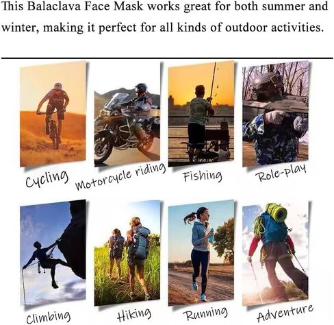 BalaClava Ski Mask Bulk 10pcs دراجة نارية UV واقي من الوشاح الوجه الكامل غلاف التبريد عنق البرودة للرجال نساء in Kuwait