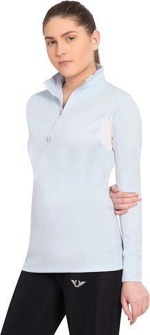Tuffrider Ladies Technal Technical Long Sleeve Sport Shirt مع جوارب مخططة مجانية متنوعة in Kuwait