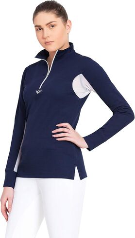 Tuffrider Ladies Technal Technical Long Sleeve Sport Shirt مع جوارب مخططة مجانية متنوعة in Kuwait