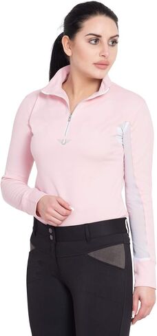 TuffRider Ladies Ventilated Technical Long Sleeve Sport Shirt with Free Assorted Striped Socks in Saudi Arabia