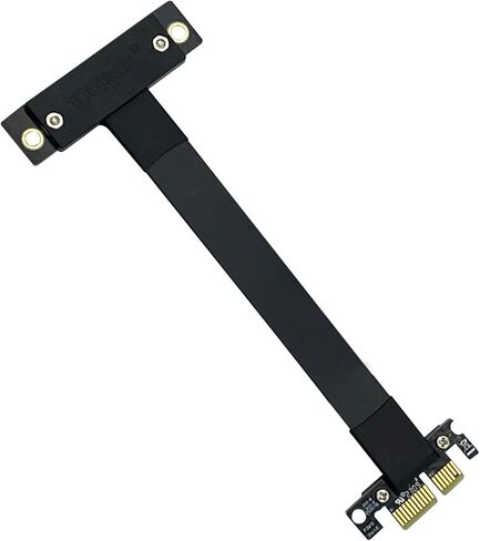 10Gtek PCIe 3.0 Extension Cable, X1 to X1, F to M, 90° to 90°, Cable Length 20cm, P311MF5520 in Kuwait