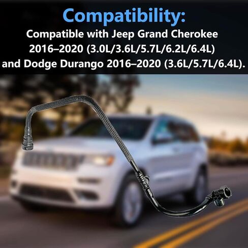 68250914AB خرطوم فراغ متوافق مع Jeep Grand Cherokee 2016-2020 ، متوافق مع Dodge Durango 2016-2020 ، خرطوم Vapor Canister Valve استبدال 68250914AA 68250914AB in Saudi Arabia