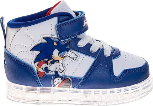 Josmo Sonic the Hedgehog High Top Sneakers for Boys-Sonic Soneaker Oneaker Hightops Lightweight Breathable Shase (الأحجام: 11-13 أطفال صغار / 1-3 أطفال كبيرون) in Kuwait