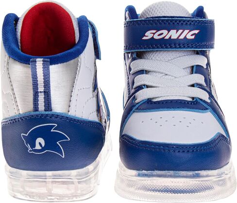 Josmo Sonic the Hedgehog High Top Sneakers for Boys-Sonic Soneaker Oneaker Hightops Lightweight Breathable Shase (الأحجام: 11-13 أطفال صغار / 1-3 أطفال كبيرون) in Kuwait