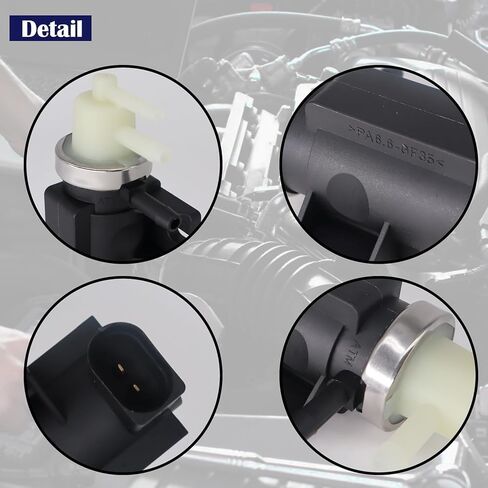 Hisport Turbo Boost Pressure Converter Converter Valve 1K0906627A - متوافق مع Audi A3 Volkswagen Beetle Golf Etta 2004-2014 - يستبدل 1J0906627B 1J0906627B 1K0906627E 9A790662700 9A79062700 in Kuwait