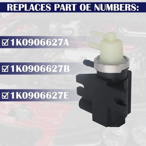 Hisport Turbo Boost Pressure Converter Converter Valve 1K0906627A - متوافق مع Audi A3 Volkswagen Beetle Golf Etta 2004-2014 - يستبدل 1J0906627B 1J0906627B 1K0906627E 9A790662700 9A79062700 in Kuwait