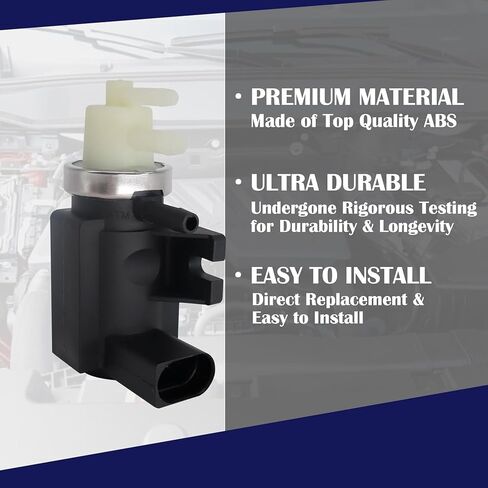 Hisport Turbo Boost Pressure Converter Converter Valve 1K0906627A - متوافق مع Audi A3 Volkswagen Beetle Golf Etta 2004-2014 - يستبدل 1J0906627B 1J0906627B 1K0906627E 9A790662700 9A79062700 in Kuwait