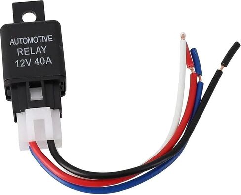 Car Relay Harness 12V 40A 4 Pin SPST Harness Sockets with Color-Labeled Wires for Automotive Truck Motorcycle Boat in Saudi Arabia