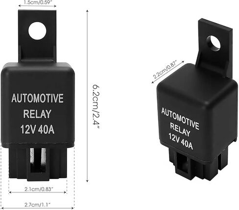 Car Relay Harness 12V 40A 4 Pin SPST Harness Sockets with Color-Labeled Wires for Automotive Truck Motorcycle Boat in Saudi Arabia