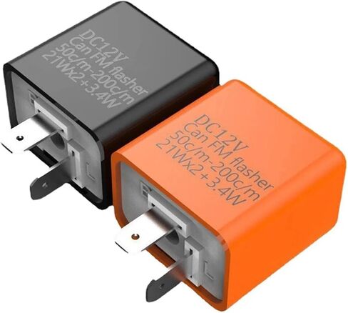 2Pin Motorcycle LED Flasher Relay Adjustable Frequency of Turn Signal Blinker Indicator Flasher Relays for Motorbike Accessories in Saudi Arabia