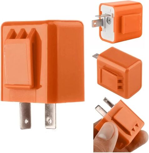 2Pin Motorcycle LED Flasher Relay Adjustable Frequency of Turn Signal Blinker Indicator Flasher Relays for Motorbike Accessories in Saudi Arabia