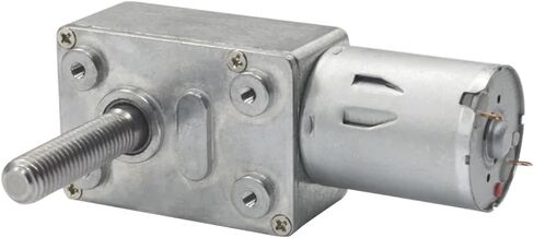 JGY-370-M8 عزم الدوران مرتفع منخفض RPM DC WORM GEAR MOTION 8MM*33 مم عمود المسمار الإخراج مع شفة المسمار 90 دورة في الدقيقة 6 فولت in Kuwait