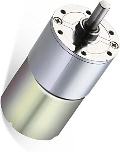 DC Gear Motor, 37mm, 12V/24V, 5-590 RPM, High Torque Electric Speed Reduction with Centric Output Shaft (10rpm 24V) in Saudi Arabia