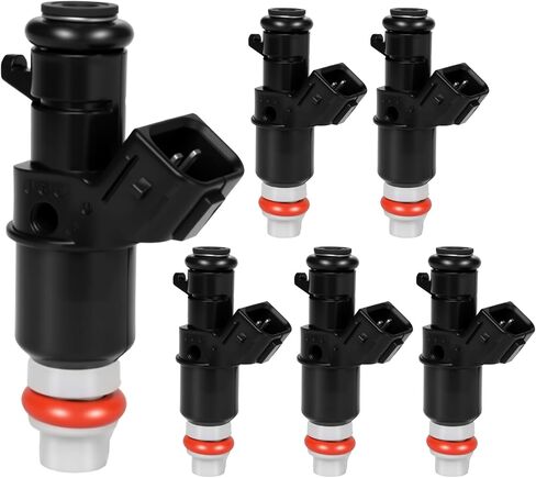 2003-2016 Fuel Injectors 6PS Fit for Honda Accord 03-07, Odyssey 05-17, Pilot 05-11, Ridgeline 06-14, for Acura MDX TL, for Saturn Vue 03-16 L4 V6 3.0L 3.2L 3.5L, Replace 16450RCAA01, 16450-RCA-A01 in Saudi Arabia