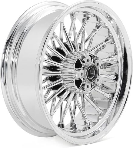 TOFR 16x5.5 Chrome Rear Wheel Rim Fat King Spokes Tubeless For Harley Dyna Super Glide Low Rider FXDB Street Bob Wide Glide 06-17 Softail FXST Standard Night Train Springer 06-10 Fat Boy 06-17 in Saudi Arabia