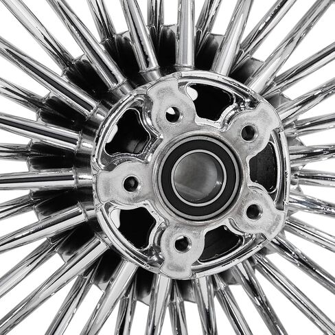 TOFR 16x5.5 Chrome Rear Wheel Rim Fat King Spokes Tubeless For Harley Dyna Super Glide Low Rider FXDB Street Bob Wide Glide 06-17 Softail FXST Standard Night Train Springer 06-10 Fat Boy 06-17 in Saudi Arabia