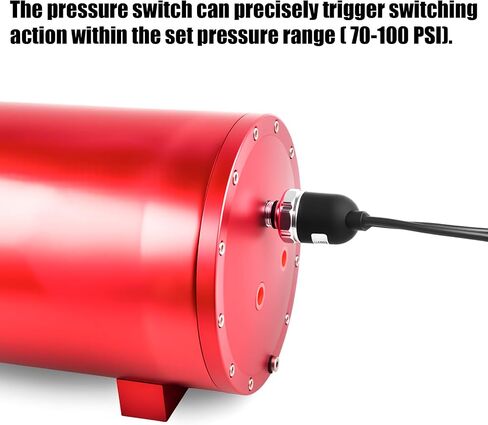 70-100 PSI مفتاح ضغط الهواء 1/4 نا/نيرتشات وحدة تحكم لضاغط الهواء تعليق دبابة DC 12V 24V AC 110V 120V 240V in Kuwait