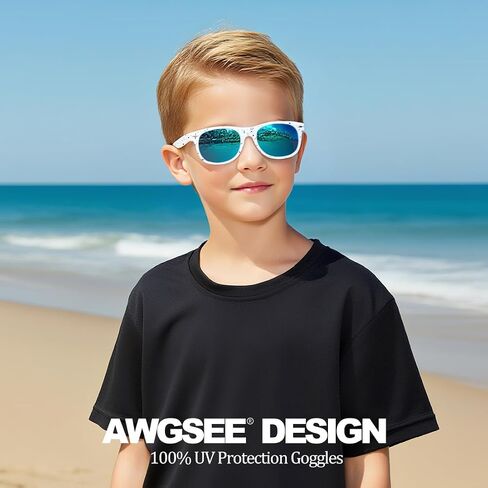 Kids Polarized Sunglasses UV400 Protection Toddler Sun Glasses for Boys Girls Shades in Saudi Arabia