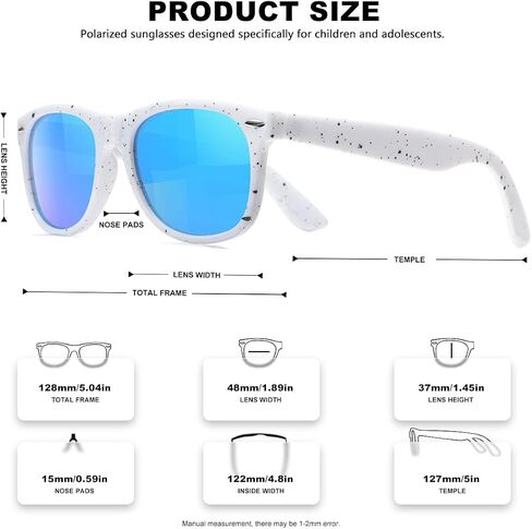 Kids Polarized Sunglasses UV400 Protection Toddler Sun Glasses for Boys Girls Shades in Saudi Arabia
