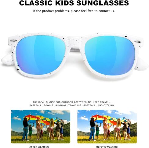 Kids Polarized Sunglasses UV400 Protection Toddler Sun Glasses for Boys Girls Shades in Saudi Arabia