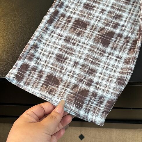 Baggy Pants for Girls Boys Trendy Oversized Plaid Straight Pants Kids Loose Fit Sweat Pants Wide Leg Fall Casual in Saudi Arabia