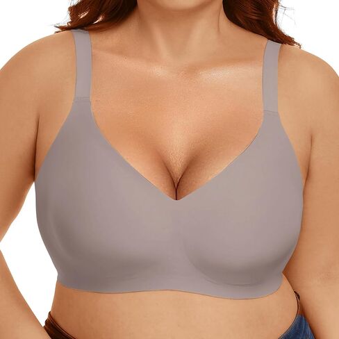 Kimmery Seamless Bras for Women No Underwire Wireless T Shirt Bra Comfortable Buttery Soft Push Up Bralette Daily Wear in Kuwait